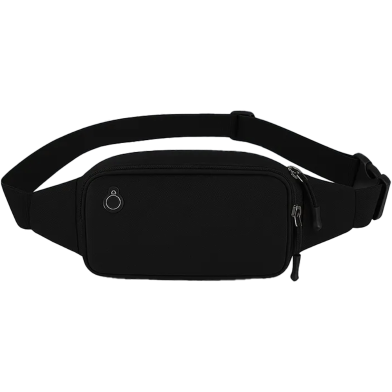 Glimmer Sports Waist Crossbody Bag – Adjustable Pouch, Waterproof Fanny Pack for Women (Black) image