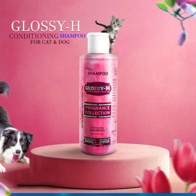 Glossy-H Conditioning Shampoo Kenz Flower Fragrance For Cats and Dogs 200ml | Pet Shampoo | Glossy-H Pet Shampoo image