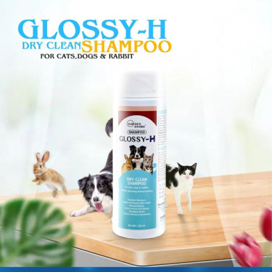 Glossy-H Dry Clean Shampoo 100Gm | Glossy-H Pet Shampoo image