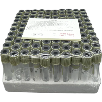 Glucose Blood Collection Vacuum Tube 3ml 100 Pcs image