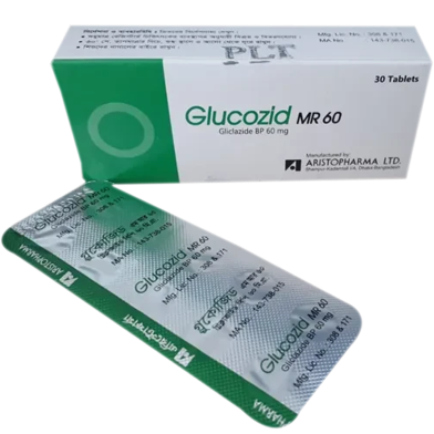 Glucozid MR 60mg Tablet Modified Release 10s Strip image