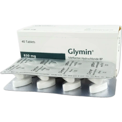 Glymin 850 mg Tablet 8's Strip image