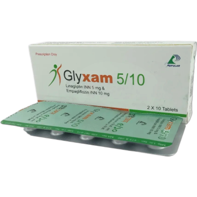 Glyxam 10 mg 5 mg Tablet 10's Strip image