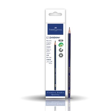 Faber Castell Gold Faber 2B Pencil - 12 Pcs image