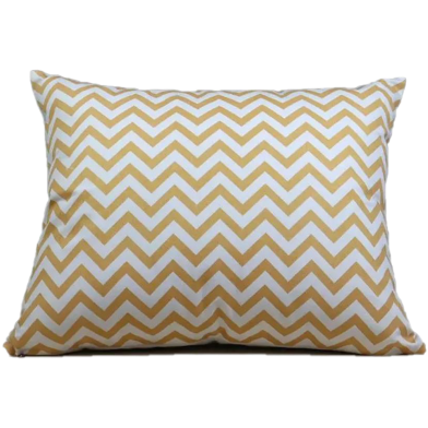 Gold Sparkle, Afsan Printed, Premium Cushion Cover, Gold And White 16x20 Inch image