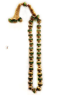Golden Coating Crystal Stone Tasbih 33 Dana image