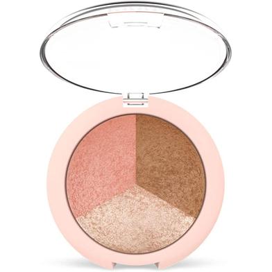 Golden Rose Nude Look Baked Trio Face Powder image