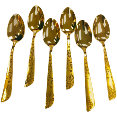 Lianyu Golden Tea Spoon Set 6 Pcs image