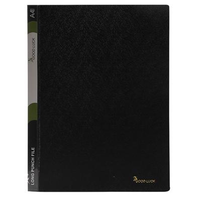 Good Luck Long Punch File A4-Black image