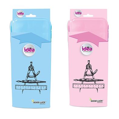 Good Luck Metal Geometry Box-Idea (Pink/Blue) image