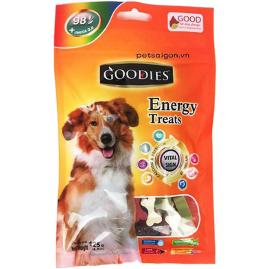 Goodies Energy 125g Treats Bone Shaped For Dogs image