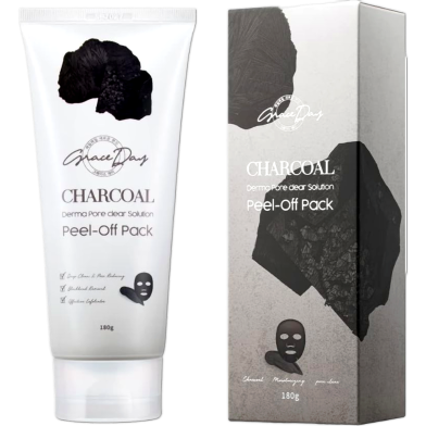 Grace Day Charcoal Derma Pore Dear Solution Peel Off Pack 180ml image