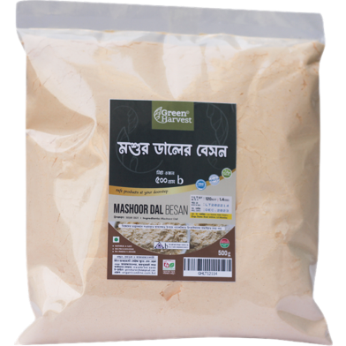 Green Harvest Masoor Dal Besan (500 gm)- GHLT12114 image