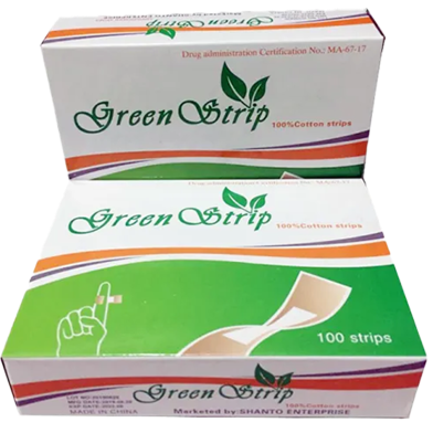 Green Strip - One time Bandage - Full Box - 100 Pcs image