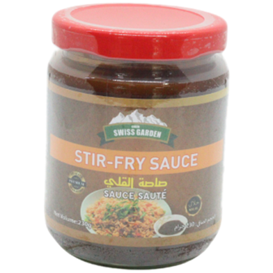 Green Swiss Garden Stir-Fry Sauce Glass Jar 230gm image