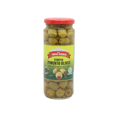 Green Swiss Garden Stuffed Pimento Olives 340gm image