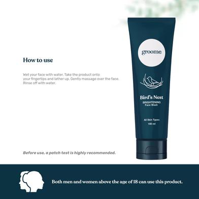 Groome Birds Nest Brightening Face Wash - 100ml - 36903 Slide 3