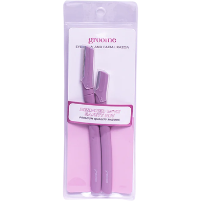 Groome Eyebrow and Facial Razor Pack of 2 Pcs image