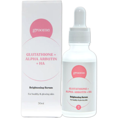 glutathione alpha arbutin serum Groome Glutathione + Alpha Arbutin +HA Brightening Serum