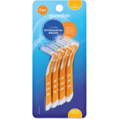Guardian L-Type 9 Pcs 0.8mm Interdental Brush image