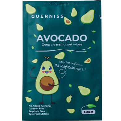 Guerniss Avocado Deep Cleansing Wet Wipes - 1 Sheet image