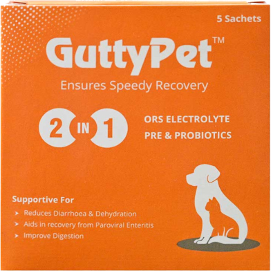 Gutty Pet ORS Electrolyte Pre and Probiotics Sachets Price in