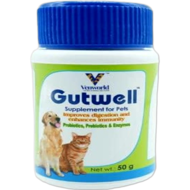 Gutwell Gut Health Powder, Prebiotics, Probiotics and Enzymes For Dogs And Cats image