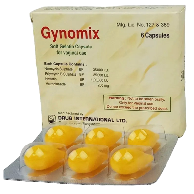 Gynomix Vaginal Suppository 6'S Pack image