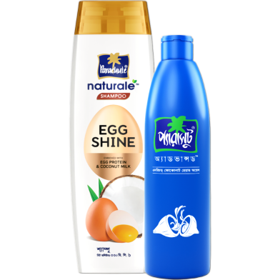 HAIR CARE BUNDLE - Parachute Naturale Shampoo Egg Shine 330ml and Parachute Hair Oil Advansed Enriched Coconut 275ml - CO image
