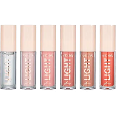 HANDAIYAN Light Gloss Lipstick Collection 6 Shades of Lip Gloss, Clear Lip Gloss, and Sexy Liquid Lipstick for Women And Girls image