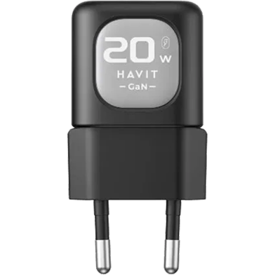 HAVIT UC220 20W USB-A Plus USB-C TRAVEL CHARGER image