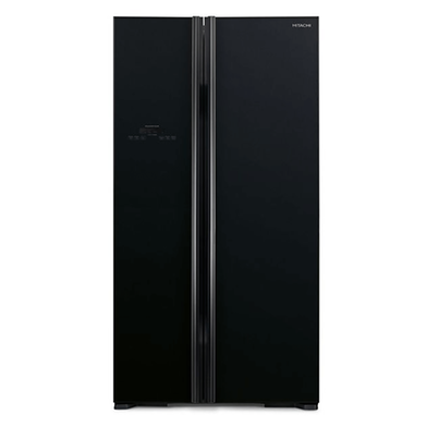 Hitachi R-M700GPUN2-GBK Side by Side Inverter Refrigerator 584L (Black) image
