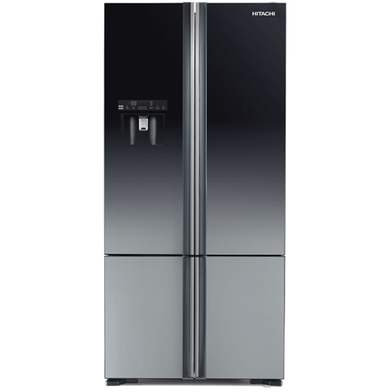 Hitachi R-WB730PUC6X-GBK Top Mount Refrigerator 590L (Glass Black) image