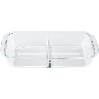 HI GLASS Bake Dish Rect. 1.5 Ltr. With Divider image