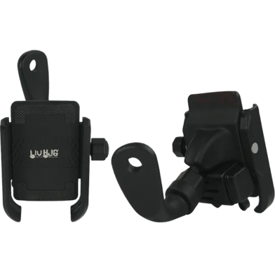 HJG Branded Motorcycle Bike Phone Holder with USB Charger 2.1A Socket 360 Degree Rotation 1 Piece Black image