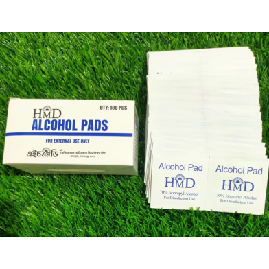 HMD Alcohol Pads 100pcs 1 Box image
