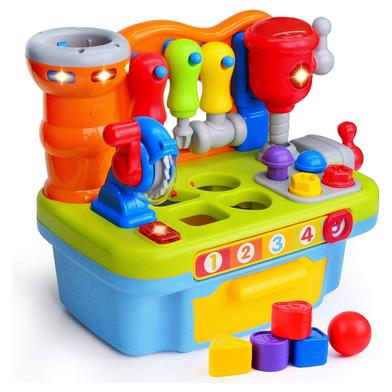 HOLA 907 Baby Tools Set Toy Workshop Toy with Sound and light Kids Early Learning Games Toy image
