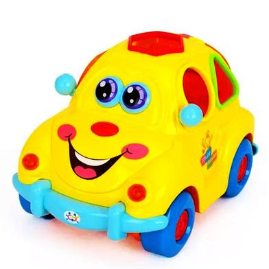 HOLA Baby Toys Electronic Car with Music, Light, Puzzle And Fruit Shape Sorters Learning Educational Toys For Children image