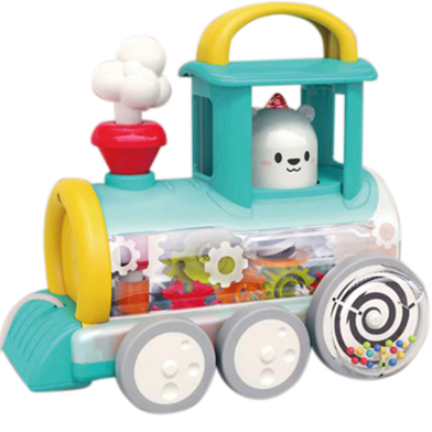 HOLA New Best Push Along Train knowledge of engineering machinery Car Electric Vehicle, Baby Products Small Educational Plastic Toy image