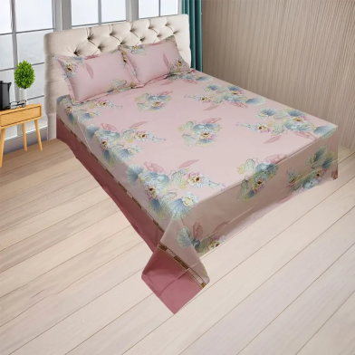 Hometex Pansy Pink Bed Sheet - RTPK1138 image