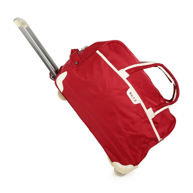 HTS 24 Inch Rolling Duffel Travel Trolley Bag (Red) image