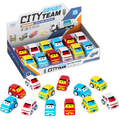 Toybliss City Team Mini Cars 12pcs Set (876E-113), Ages 3 Plus image