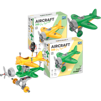 Toybliss Huimeida Aircraft DIY Assemble Toy (HMD199-67), Ages 3 Plus image