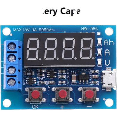 HW586 Battery Capacity Tester Module 1.2V to 12V image