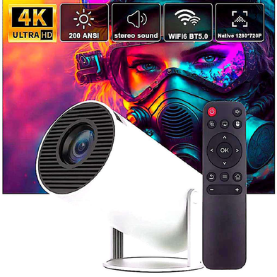 HY300 Smart Mini Projector – WiFi, Bluetooth Portable Home Theatre Slide 2