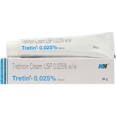 H and H(Tretinoin Tretin 0.025 Percent Cream USP 30gm image