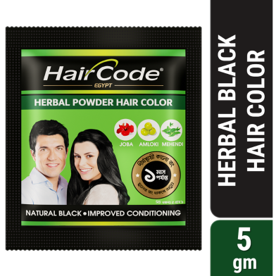 HairCode Egypt Herbal Hair Color (Black) 5g image