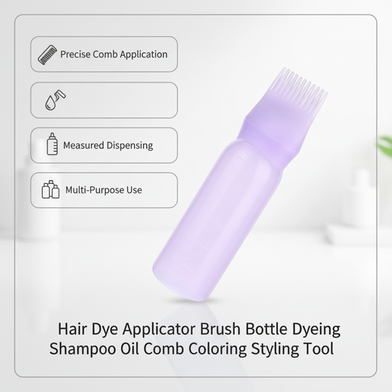 Hair Dye Applicator Brush Bottle Dyeing Shampoo Oil Comb Coloring Styling Tool Slide 4