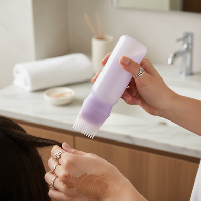 Hair Dye Applicator Brush Bottle Dyeing Shampoo Oil Comb Coloring Styling Tool Slide 2