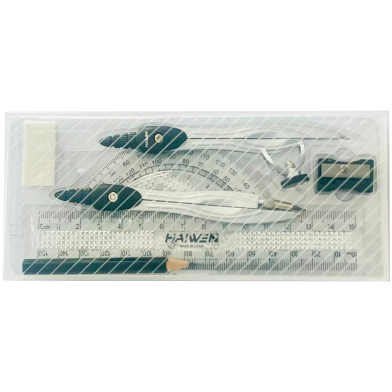 Haiwen Geometry Set/ Math Set (9 Instruments Inside) image